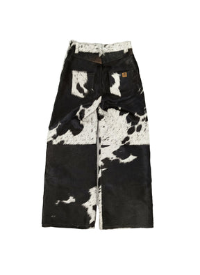 Calça de Couro Flare