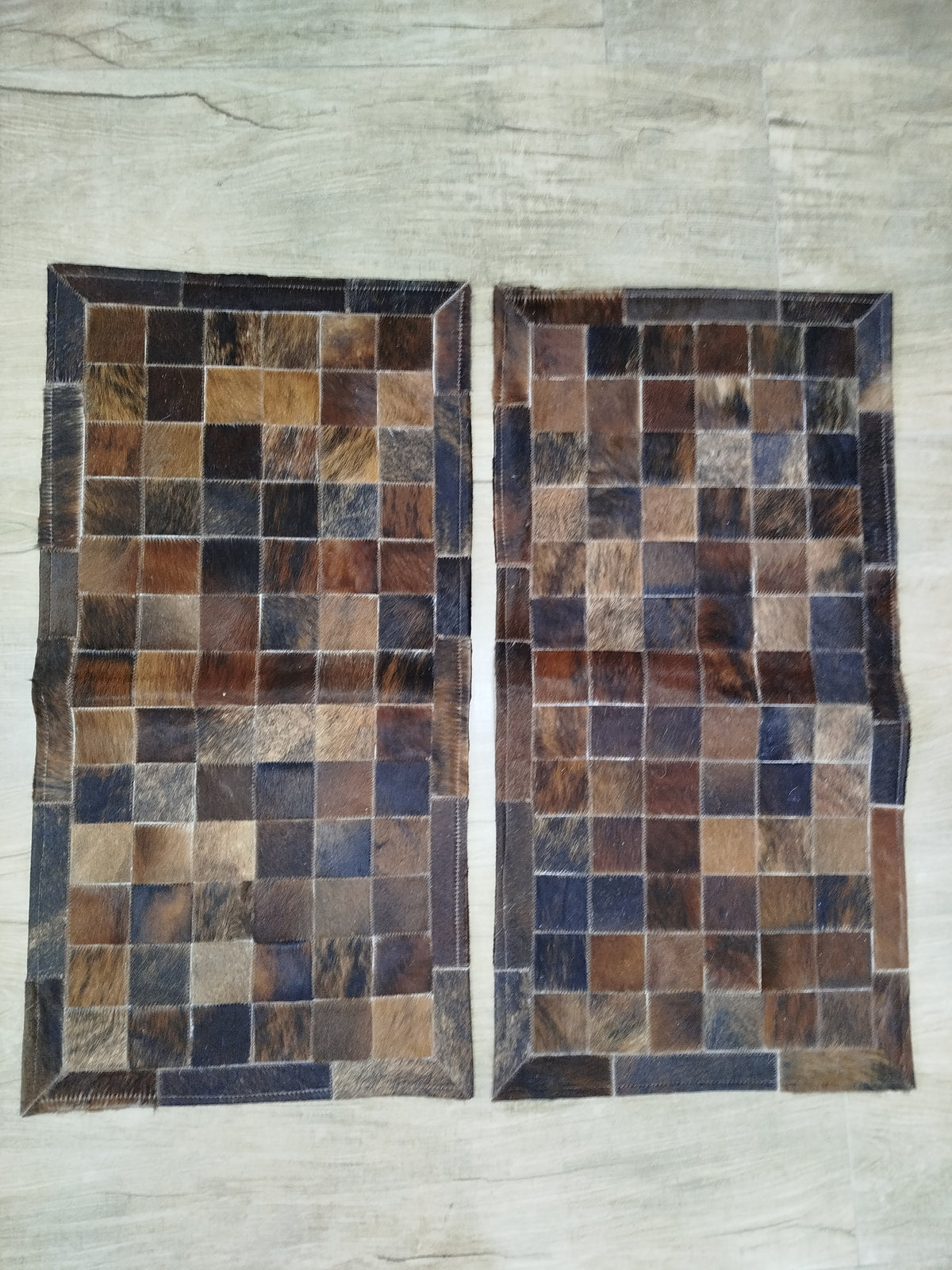 Passadeiras de Couro Duplas 1,00x0,5m | Modelo 22