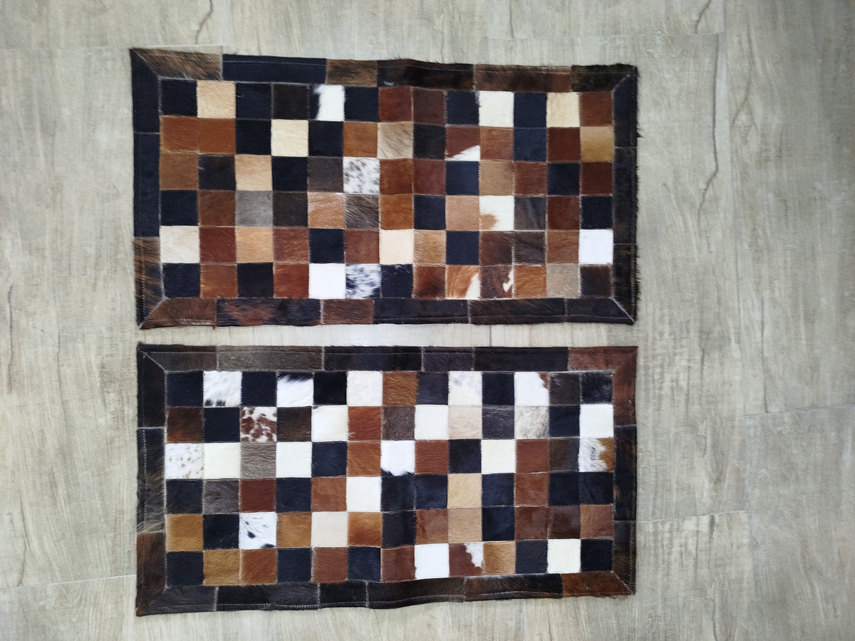 Passadeiras de Couro Duplas 1,00x0,5m | Modelo 20