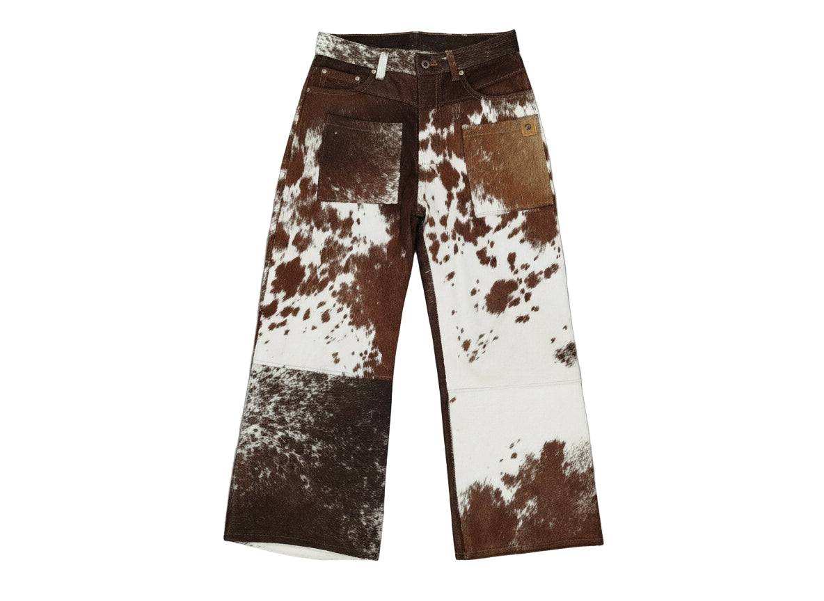 Calça de Couro Flare